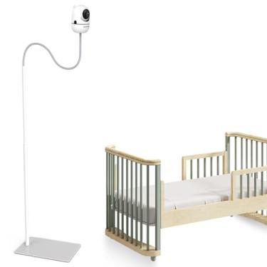 Imagem de HelloBaby Suporte de piso para monitor de bebê – Suporte de câmera ajustável resistente para modelos HB6550/HB6560/HB6081/HB6339/HB65/HB66/HB40 e mais, instalação sem perfuração, suporte seguro para