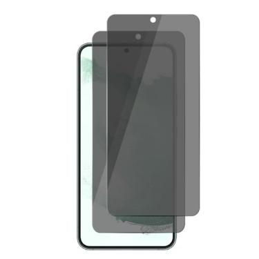 Imagem de UZWZW Pacote com 2 protetores de tela de privacidade para Samsung Galaxy S22 Plus / S23 Plus 5G 6,6 polegadas antiespião de vidro temperado privado