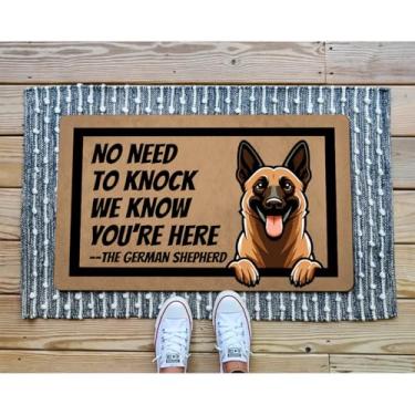 Imagem de Capacho engraçado de boas-vindas para entrada decoração de varanda interna antiderrapante tapetes de borracha novidade tapetes de presente de brincadeira 60 cm (C) x 40 cm (L) (não é necessário bater