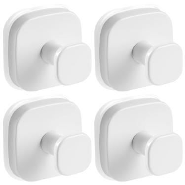 Imagem de VOSEPO Ganchos de ventosa para chuveiro, ganchos de toalha sem perfuração para banheiros, cozinha, porta de vidro, espelho, azulejo, ganchos de sucção de chuveiro para pendurar toalhas, roupão, bucha