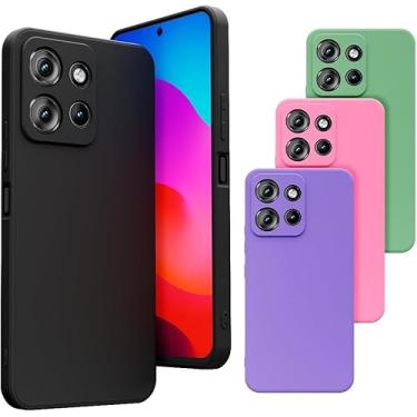 Imagem de Capa Capinha Case Compatível Motorola Moto G75 Silicone Veludo Premium [2ASHOP] (ROSA IOGURTE)