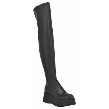 Imagem de NINE WEST Bota feminina Geton acima do joelho, Preto 001, 6.5