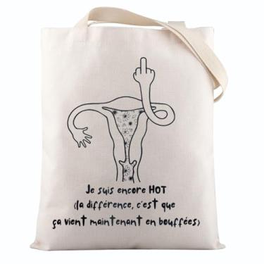 Imagem de VAMSII Presentes de menopausa para mulheres Hot Flashes Tote Bag Menopause Warrior Gift Menopause Supporter Gifts, Bolsa Usmenopausa, Moderno