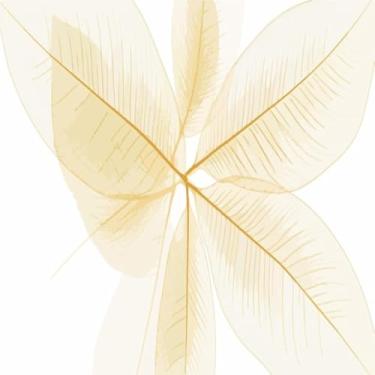 Imagem de Quadro Decorativo Tropical Leaf Folhagens Naturais para Sala Quarto e Escritório 50x50cm