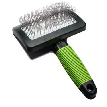 Imagem de Pincel Dog Slicker Brush DSKRUI Long Pin para cuidar de peles grossas