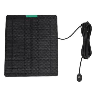 Imagem de SPYMINNPOO Painel Solar de Câmera de Segurança 10W, Fonte de Alimentação Contínua, Desempenho para Qualquer Clima, Luz Solar Otimizada, para Pro 5s Ultra 2 Pro 3 Câmeras Sem Fio Ao Ar Livre Com Kit
