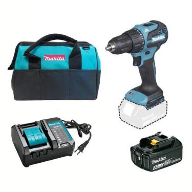 Imagem de Parafusadeira 18v Makita Dhp490wf1bp + 1bat 3a + Bolsa Makit, 18V