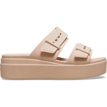 Imagem de Sandália crocs brooklyn sandal lowwdg pink caramel, 40, Pink caramel
