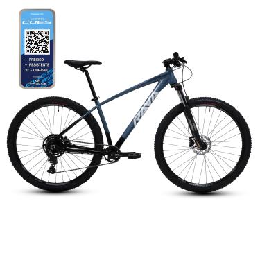 Imagem de Rava Bicicleta Rakan Cues, Aro 29, Tamanho 19, Câmbio 9 Velocidades, Freio Hidráulico, Azul/Preta