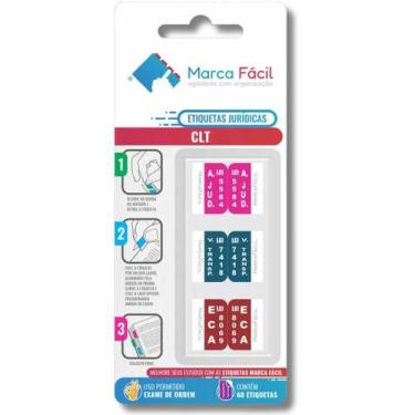 Imagem de Etiquetas Marca Fácil Vade Mecum CLT - Organiza suas Consultas - Marca