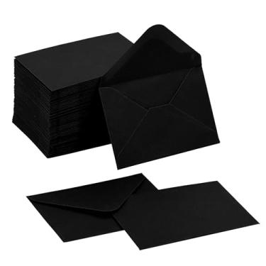 Imagem de Pacote com 100 envelopes de cartão de presente 10 x 7 cm mini envelopes 120 GSM pequenas capas de cartão de presente de papel para negócios, pequenos bolsos para cartão de felicitações para convite