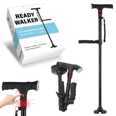 Imagem de Bengala dobrável Ready Walker com luz LED e alarme - Marca Própria