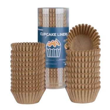 Imagem de Parmedu 500 Unidades De Forminhas Papel Para Cupcake: Tamanho Mini 3,1 Cm Muffins - Embalagens Naturais