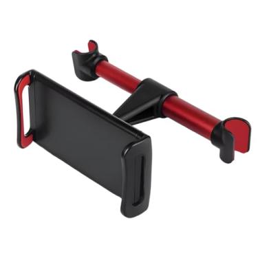 Imagem de Tuxihapp Suporte de encosto de cabeça para carro, suporte universal giratório 360 para tablet e telefone no banco traseiro, suporte ajustável para encosto de cabeça de veículo para celulares de 13,5 a