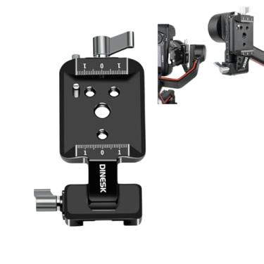 Imagem de DINESK Suporte vertical para câmera, adaptador de câmera de disparo vertical Gimbal compatível com DJI RS 2/RS 3/RS3 PRO para IG YouTube Shorts Tiktok Video Extended Vertical Shooting
