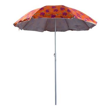 Imagem de Guarda-sol Gigante 1,80m Praia Pesca Estampa Laranja E Tigre