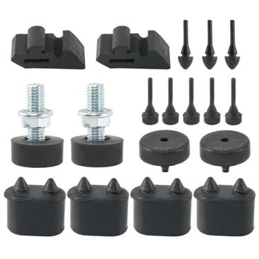 Imagem de Kit de rolha de borracha com ajustadores de capô Para-choques compatíveis com Chevrolet Chevelle 1967-1972 Camaro 1967-1969 Nova 1968-1974 Impala 1967-1970 EB-P00001