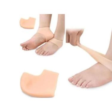 Imagem de Meia De Calcanhar Protetor De Salto Pé - Silicone - M&C
