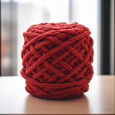 Imagem de Fio de crochê grosso macio de chenille para tricô à mão, artesanato faça você mesmo, 100 g
