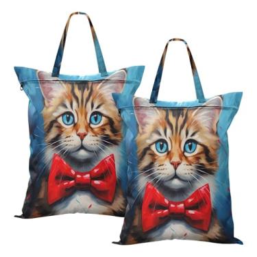 Imagem de SEHANY 2 peças de sacos grandes de lavanderia com alça, à prova d'água, bolsa de roupa para viagem e natação