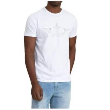 Imagem de Camiseta Masculina Docthos MC Slim Coroa Branca - 876544-Masculino