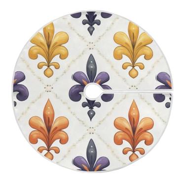 Imagem de ATTX Saia de árvore de carnaval de 89,9 cm, enfeites de árvore de Natal, para decoração de carnaval nº 360