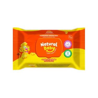 Imagem de Toalhas Lenços Umedecidos Natural Baby com 60un - Evergreen