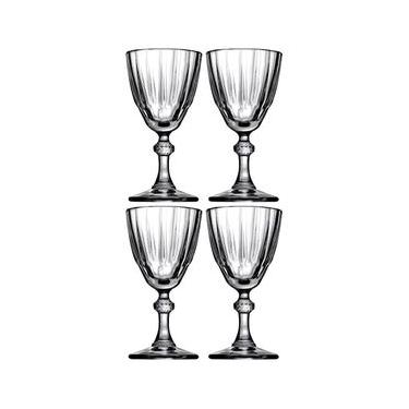 Imagem de Conjunto de Taças Para Licor Pasabahce Diamond em Vidro Transparente 50ml - 4 Peças