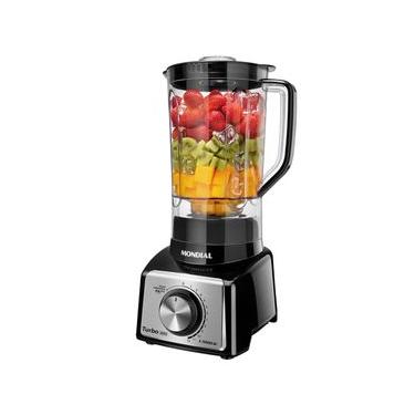 Imagem de Liquidificador Turbo Mondial Preto e Inox 1000W L-1000 BI