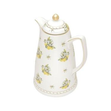 Imagem de Garrafa Térmica Wolff em Porcelana Lemon Branca - 900ml Branco
