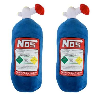 Imagem de Travesseiro de pescoço de carro, 2 peças, design de garrafa NOS, travesseiro legal de apoio de cabeça de carro para assento de carro, cadeira de escritório, sofá, decoração de carro de espuma de