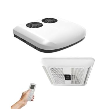 Imagem de Treeligo Ar condicionado RV de 12 V, unidade A/C de teto de resfriamento rápido de 13000 BTU de 12 volts para trailer, caminhão, caravana, trailers, tratores, van, ônibus