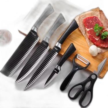 Imagem de Conjunto De Facas Em Aço Inox Shark Requin 6 Pc