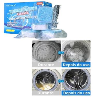Imagem de Limpeza de Máquina de Lavar Roupa e Louças  12 Pastilhas - PASTILHAS L