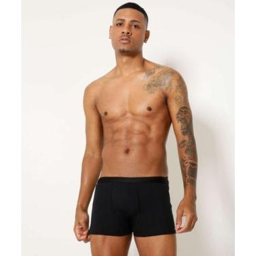 Imagem de Kit 3 Cuecas Boxer Masculina MR-06107, Preto, Cinza, G