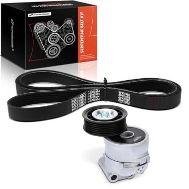 Imagem de A-Premium Kit de transmissão de correia serpentina do motor compatível com Cadillac CTS 2003-2004 - 3,2L