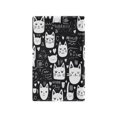 Imagem de Wassud Placa decorativa para tomada de luz, placa de parede para tomadas elétricas, desenho animado de pata de gato, capa de tomada única