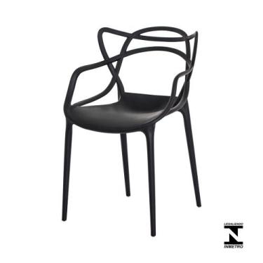 Imagem de Cadeira Allegra Preta Sala Cozinha Jantar - Waw Design