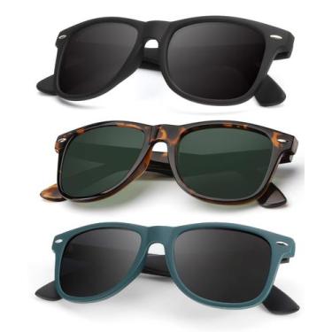 Imagem de Óculos de sol KALIYADI com acabamento fosco polarizado com bloqueio UV