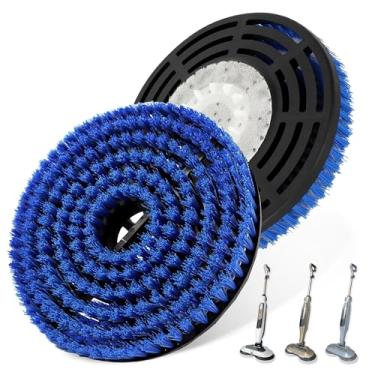 Imagem de SOFO 2 cabeças de escova de substituição atualizadas para esfregão Shark Steam and Scrub S7000/S7001/S7201/S8201, cerdas de nylon para limpeza profunda e polimento sem arranhões em pisos de madeira e