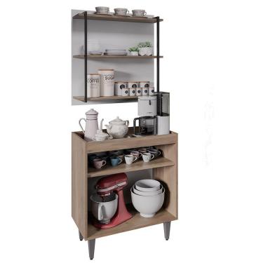 Imagem de Painel Organizador 3 Prateleiras Clara - Ssx Multicoisas Freijó - Branco