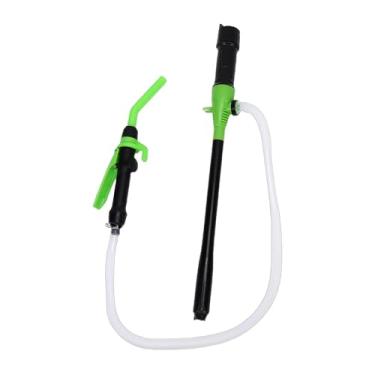 Imagem de Asixxsix Bomba Siphon alimentada por bateria, 2.2 GPM taxa de fluxo ajustável bomba de transferência portátil de controle com filtro para gasolina combustível água (Verde)