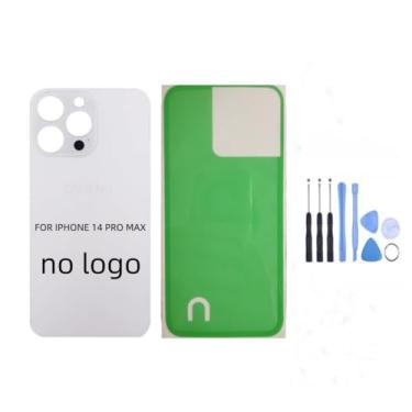 Imagem de STYCES Substituição de vidro da tampa traseira traseira para iPhone 14pro de 6,1 polegadas e para iPhone 14promax 6,7 polegadas (sem logotipo), com kit de ferramentas de reparo, adesivo pré-instalado
