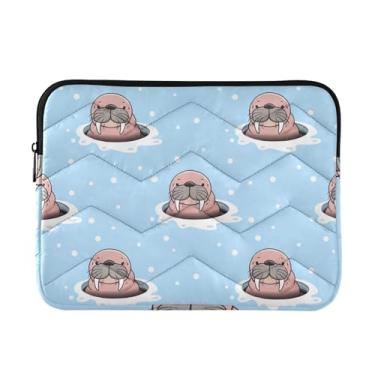 Imagem de Capa protetora para notebook 13, 13,3, 35,5 cm, com orifício de morsa fofa, à prova de choque, capa de transporte