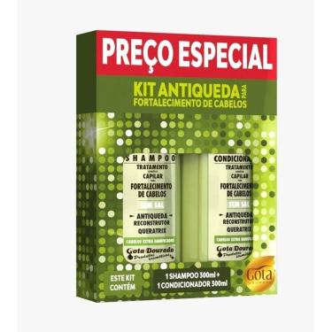 Imagem de Kit Antiqueda Shampoo E Condicionador Gota Dourada 300