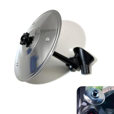 Imagem de MOXRUQ Clipe de saída de ar para prato de carro, mini prato giratório de clipe para amantes de música, kit de bateria de prato de placa de painel, saída de ar de tambor com símbolo de carro universal