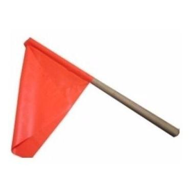 Imagem de Bandeirola Vermelha 30cm X 35 Cm 60 cm altura Caixa Com 10 Unidade - G