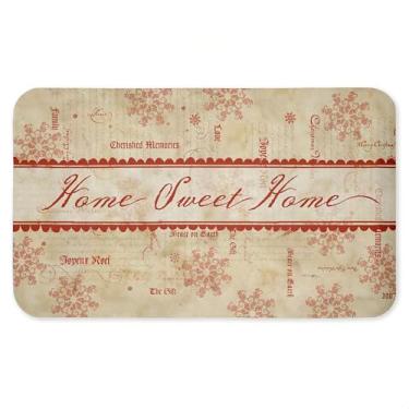 Imagem de Tapete antifadiga vintage Holiday Traditions, tapete ergonômico acolchoado para cozinha e pé com suporte antiderrapante, tapete confortável ecológico, design por Tim Coffey, 76 cm x 45 cm