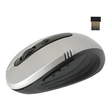 Imagem de Mouse Recarregável Sem Fio 2.4 Ghz Usb 1200dpi Óptico Até 10 Metros (Azul)