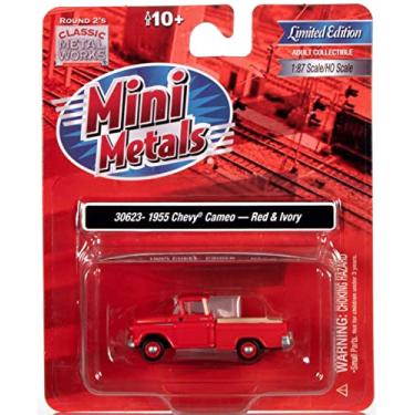 Imagem de Classic Metal Works 1955 Chevy Pickup Cameo (Vermelho e Marfim) Escala 1:87 HO